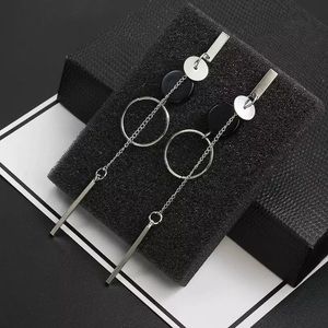 Fashion Silver Long Earrings